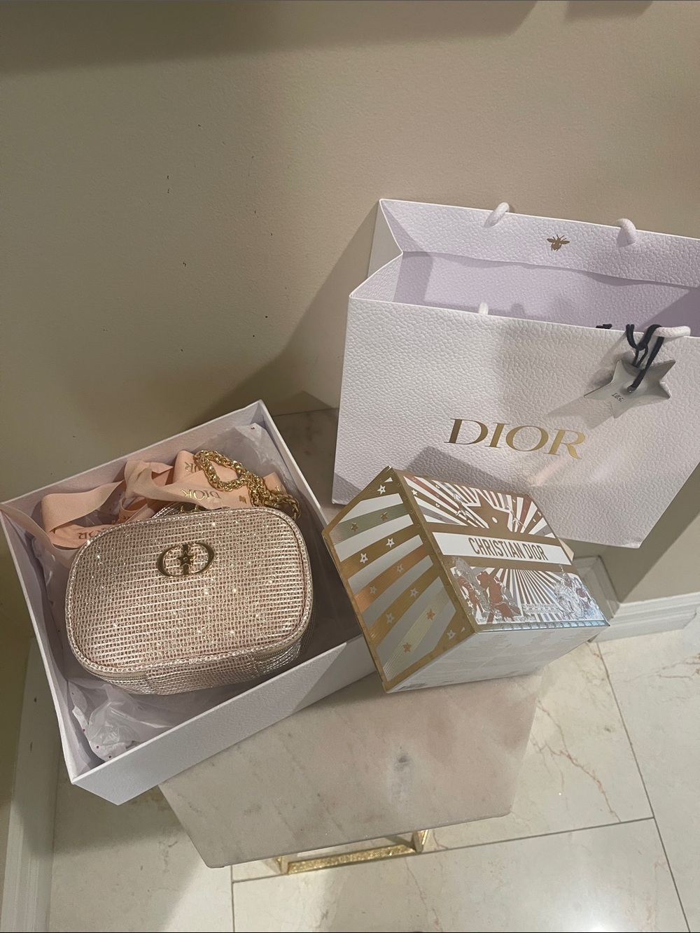 Dior Raffia Crossbody Embellished Bag in Beige with Gold Hardware - Picture 15 of 15